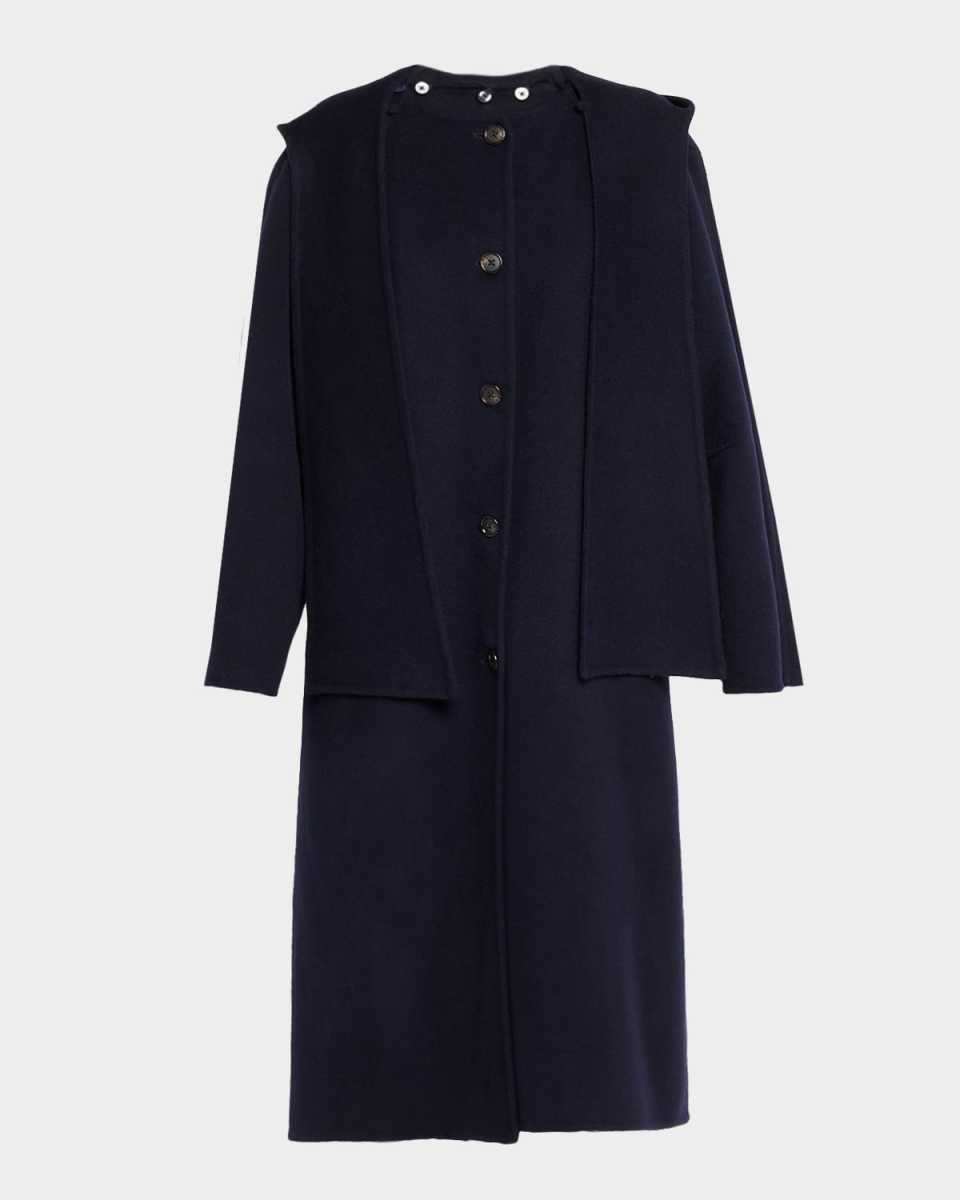 Astra Double-Face Coat with Detachable Hoo